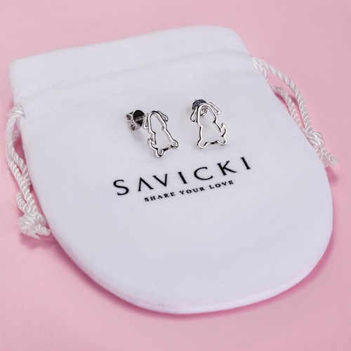 Kolczyki pies Animals: srebrne